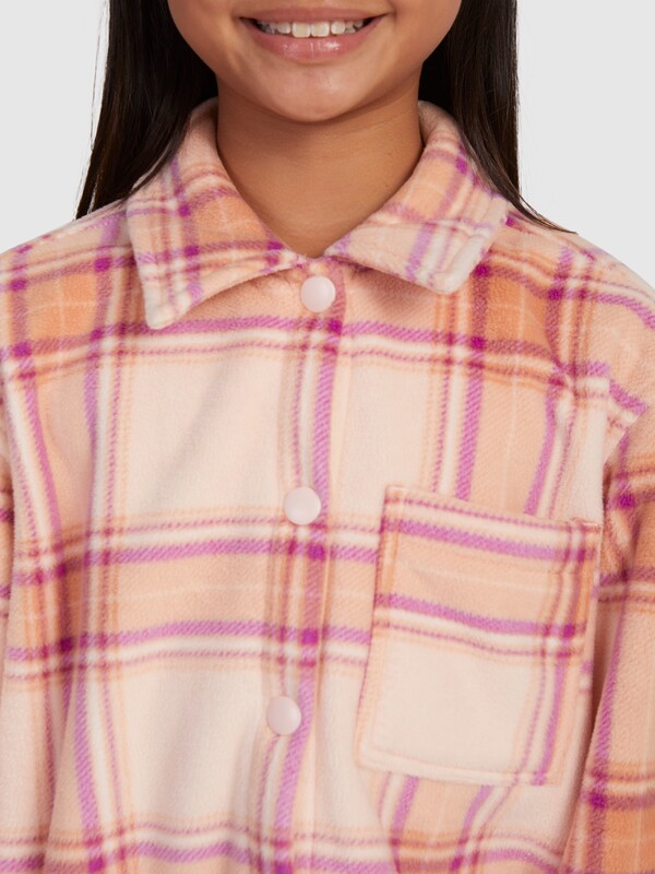 4 Autumn Goodbye - Fleece Overshirt for Girls 4-16  ERGPF03051 Roxy