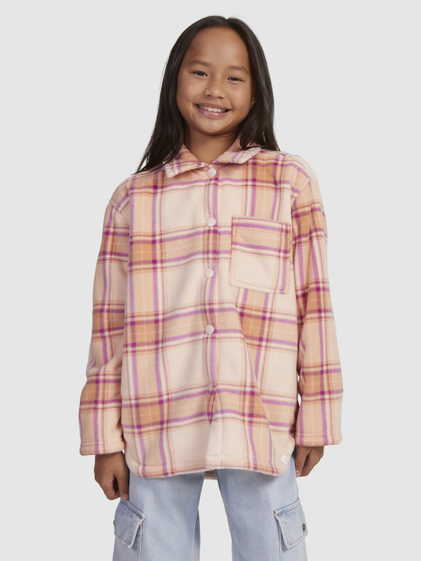 0 Autumn Goodbye - Fleece Overshirt for Girls 4-16  ERGPF03051 Roxy
