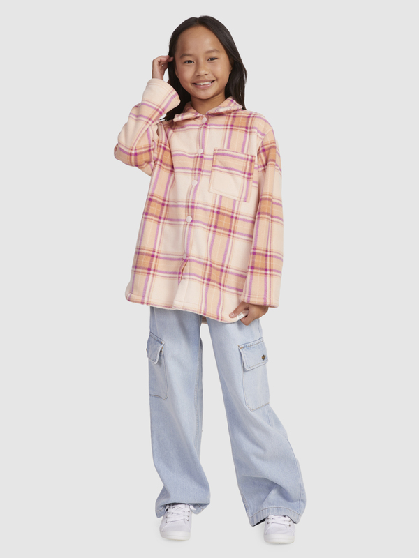 1 Autumn Goodbye - Fleece Overshirt for Girls 4-16  ERGPF03051 Roxy