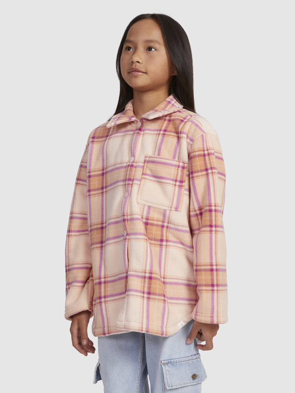3 Autumn Goodbye - Fleece Overshirt for Girls 4-16  ERGPF03051 Roxy