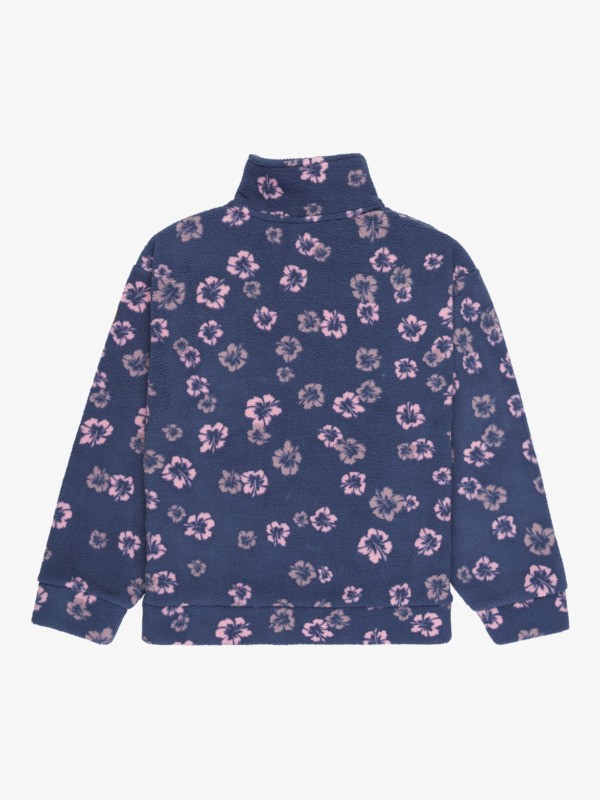 1 Calling All Mys - Fleece mit Reißverschlusskragen für Mädchen 4-16 Blau ERGPF03082 Roxy