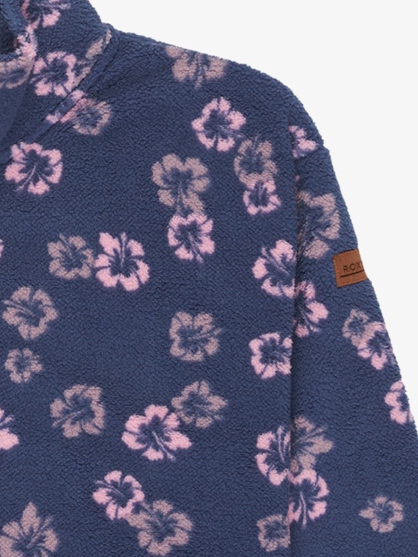 2 Calling All Mys - Fleece mit Reißverschlusskragen für Mädchen 4-16 Blau ERGPF03082 Roxy