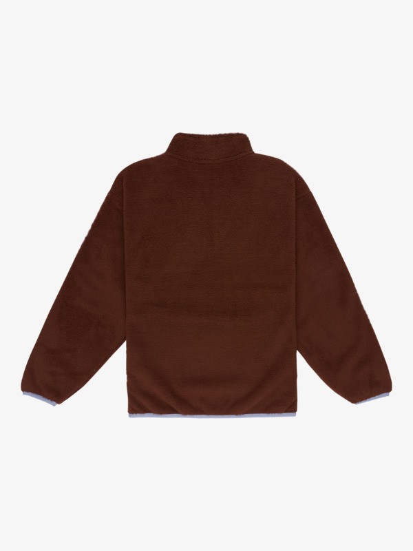 1 Lucky - Polaire demi-zip pour Fille 4-16 Marron ERGPF03083 Roxy