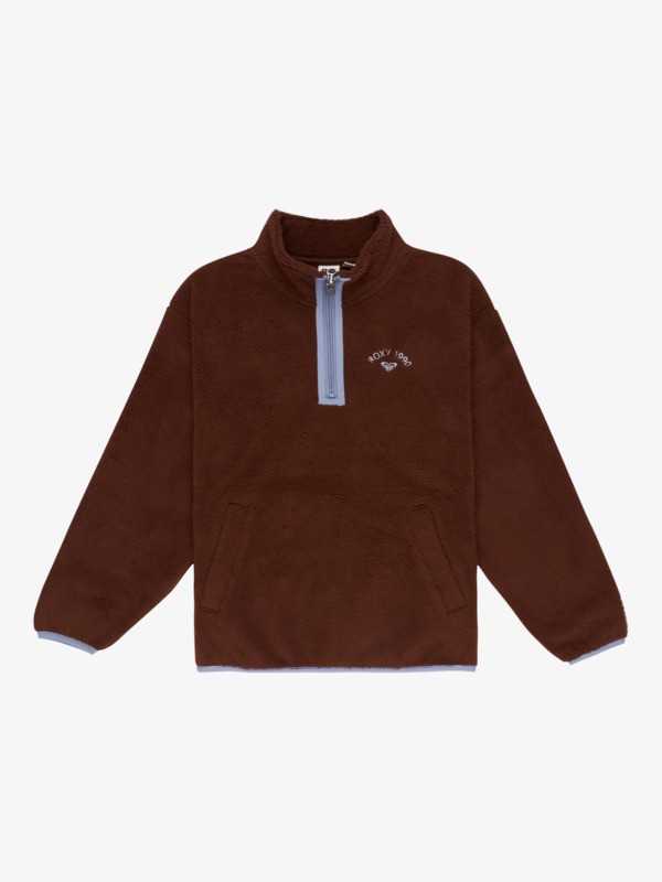 0 Lucky - Polaire demi-zip pour Fille 4-16 Marron ERGPF03083 Roxy