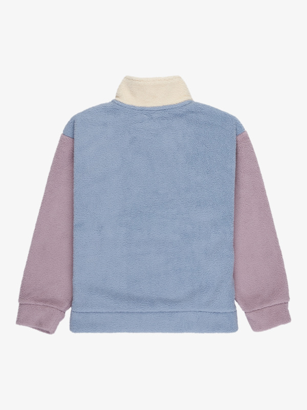 1 Lazy Weekend - Half Zip Fleece for Girls 4-16 Blue ERGPF03087 Roxy