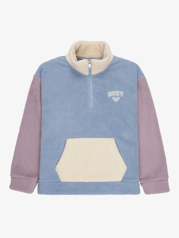 0 Lazy Weekend - Half Zip Fleece for Girls 4-16 Blue ERGPF03087 Roxy