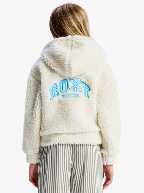 3 Back To  - Fleece met Rits voor Meisjes 4-16 White ERGPF03093 Roxy