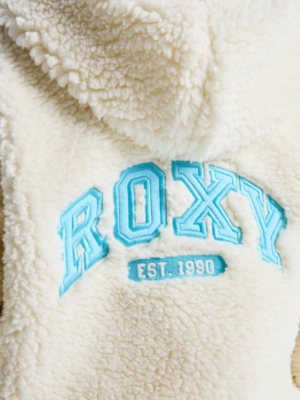 5 Back To  - Fleece met Rits voor Meisjes 4-16 White ERGPF03093 Roxy
