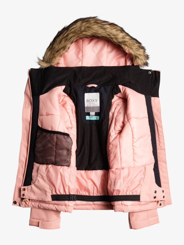 4 Meade - Insulated Snow Jacket for Girls Pink ERGTJ03143 Roxy