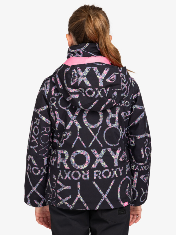 2 Roxy Jetty - Snow Jacket for Girls 8 - 16 Black ERGTJ03178 Roxy