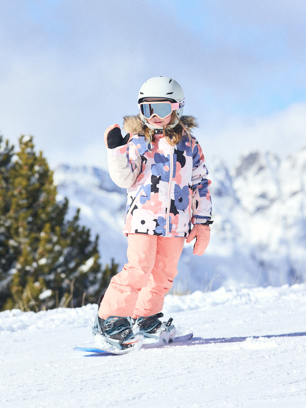 2 Roxy Pie - Giacca da Snowboard da Ragazza 8-16 Pink ERGTJ03180 Roxy