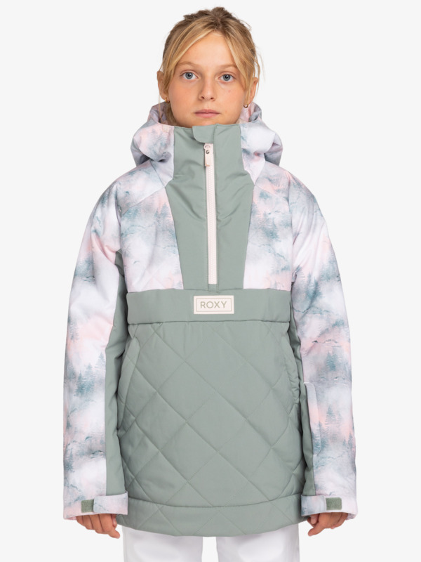 0 Radiant Lines Overhead - Snow Jacket for Girls 8 - 16 Blue ERGTJ03182 Roxy