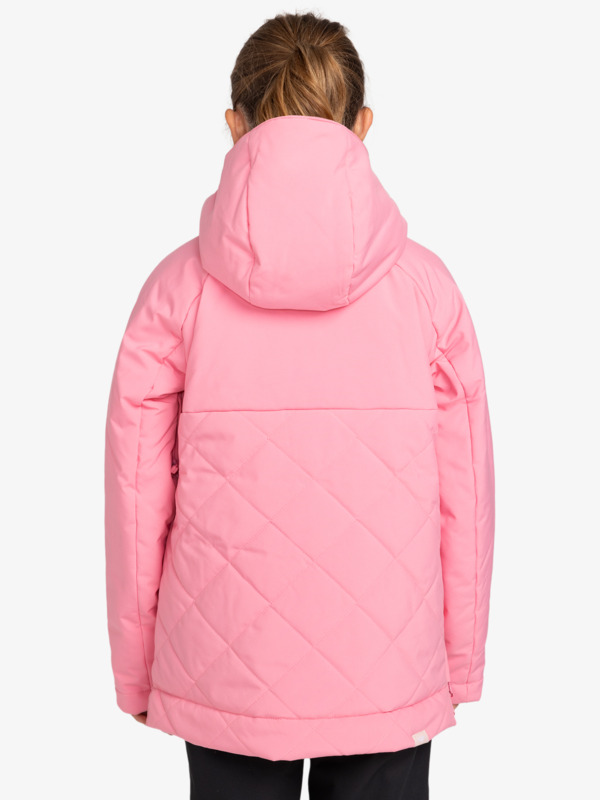 6 Radiant Lines Overhead - Snow Jacket for Girls 8 - 16 Pink ERGTJ03182 Roxy