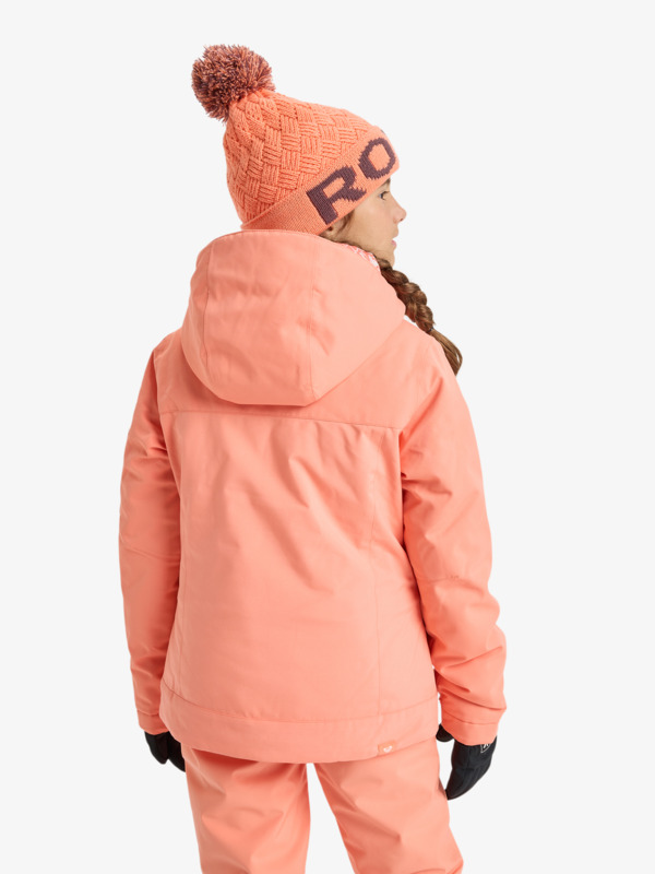 2 Meade - Technical Snow Jacket for Girls 8-16 Orange ERGTJ03196 Roxy
