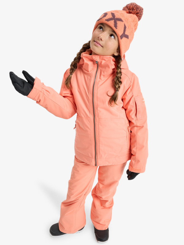 1 Meade - Technical Snow Jacket for Girls 8-16 Orange ERGTJ03196 Roxy