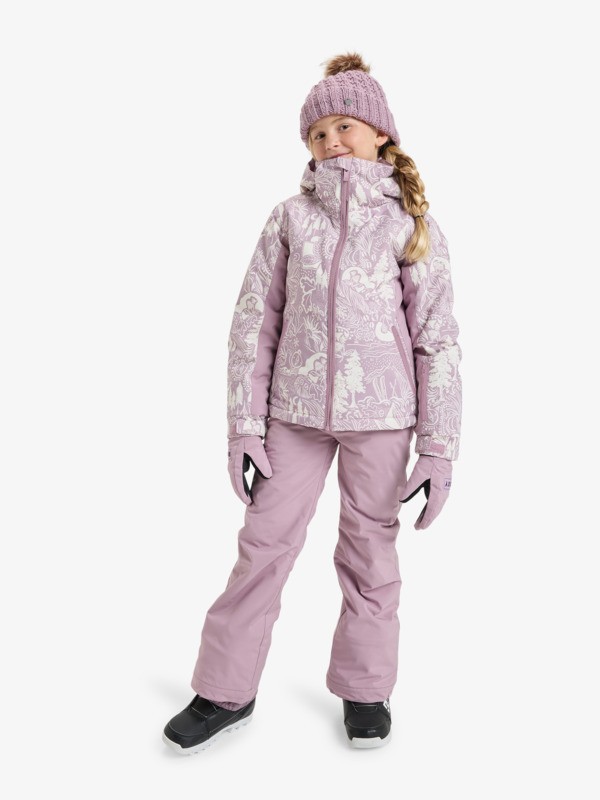 2 Free Jet 10K - Technisch Snowjack voor Meisjes 8-16 Pink ERGTJ03198 Roxy