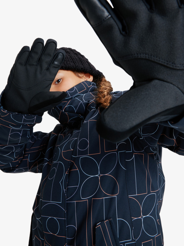 2 Roxy Jetty - Technical Snow Jacket for Girls 8-16 Black ERGTJ03199 Roxy