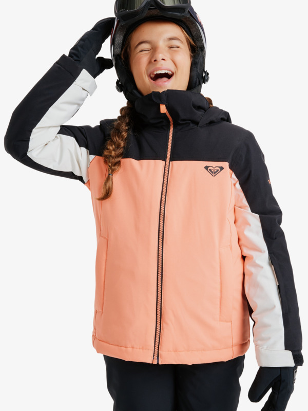 0 Galaxy - Technical Snow Jacket for Girls 8-16 Orange ERGTJ03200 Roxy