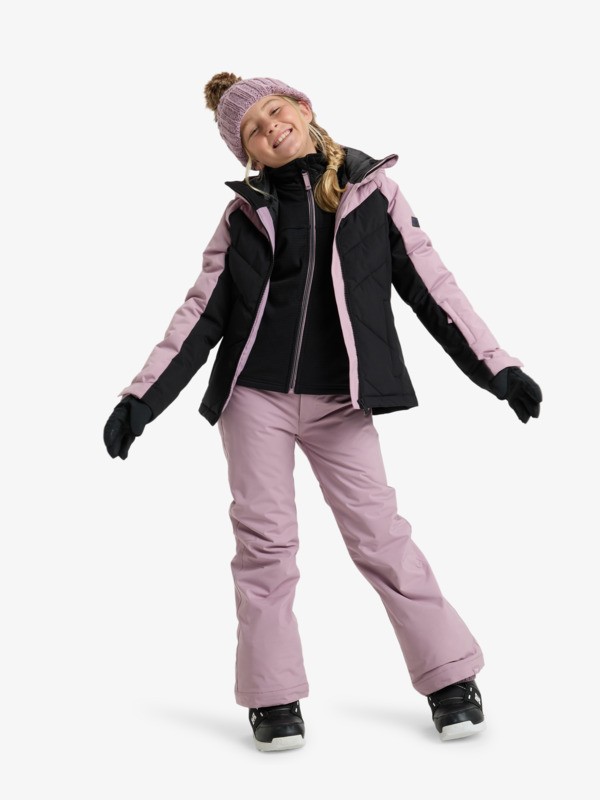 4 Snowsylva 10K - Veste de snow technique pour Fille 8-16 ans Noir ERGTJ03202 Roxy