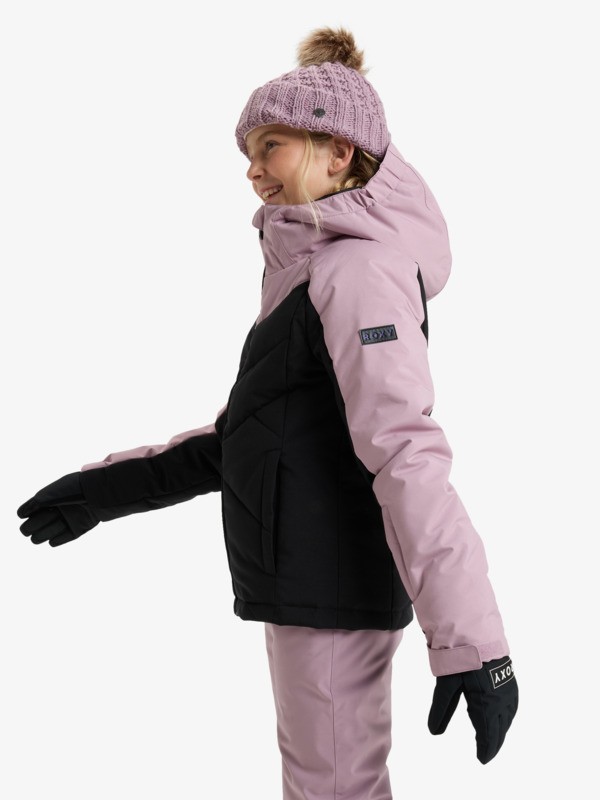 1 Snowsylva 10K - Veste de snow technique pour Fille 8-16 ans Noir ERGTJ03202 Roxy