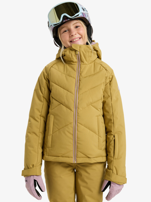 0 Snowsylva 10K - Veste de snow technique pour Fille 8-16 ans Beige ERGTJ03202 Roxy