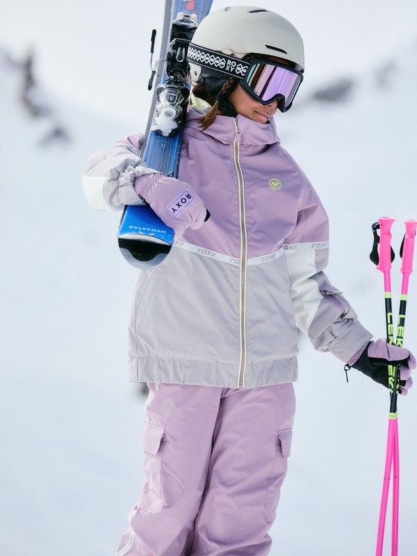 1 Hekla Ice 10K - Technisch Snowjack voor Meisjes 8-16 Pink ERGTJ03204 Roxy