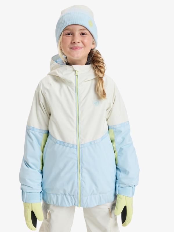 1 Hekla Ice 10K - Funktionelle Snow-Jacke mit Kapuze für Mädchen 8-16 Weiss ERGTJ03204 Roxy