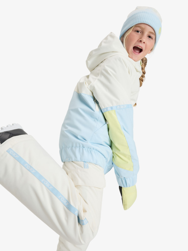 2 Hekla Ice 10K - Funktionelle Snow-Jacke mit Kapuze für Mädchen 8-16 Weiss ERGTJ03204 Roxy