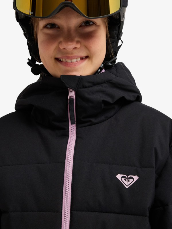 5 Snowyhill Puffy 10K - Technical Snow Jacket for Girls 8-16 Black ERGTJ03205 Roxy