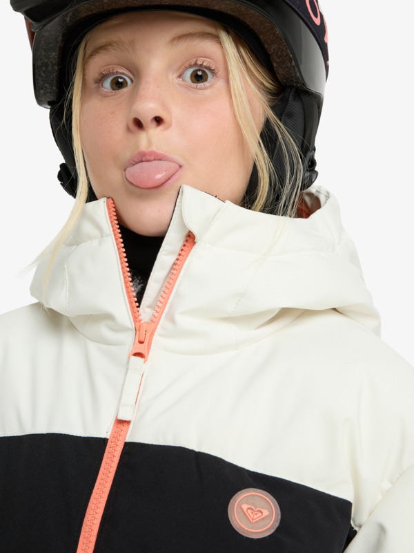 8 Snowyhill Puffy 10K - Veste de snow technique pour Fille 8-16 ans Blanc ERGTJ03205 Roxy