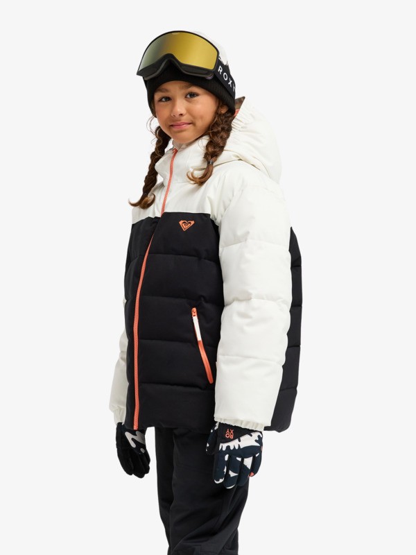 9 Snowyhill Puffy 10K - Technical Snow Jacket for Girls 8-16 White ERGTJ03205 Roxy