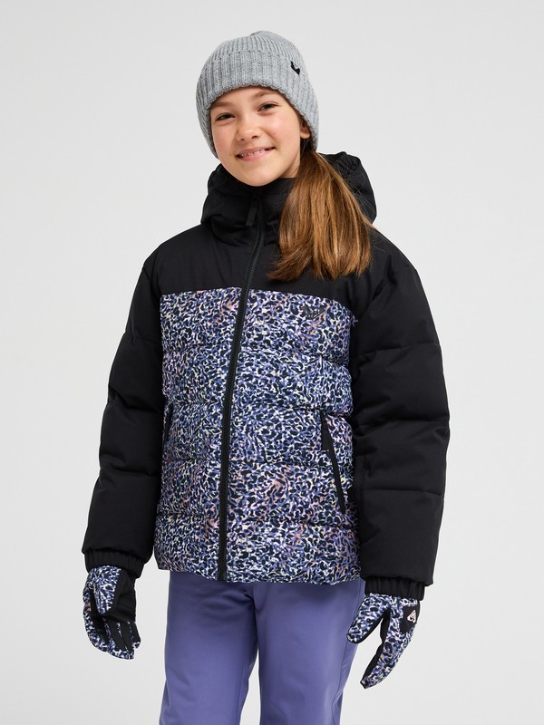 0 Snowyhill Printed Puffy 10K Violet ERGTJ03222 Roxy