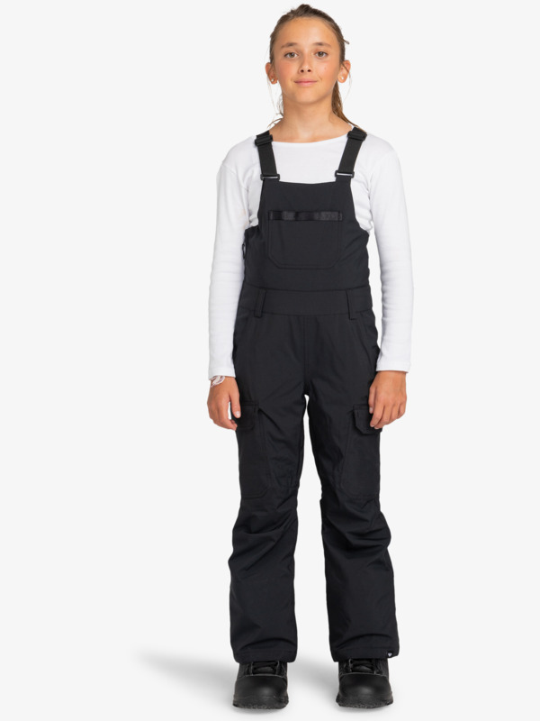 0 Non Stop - Bib Snow Pant for Girls 8 - 16 Black ERGTP03051 Roxy