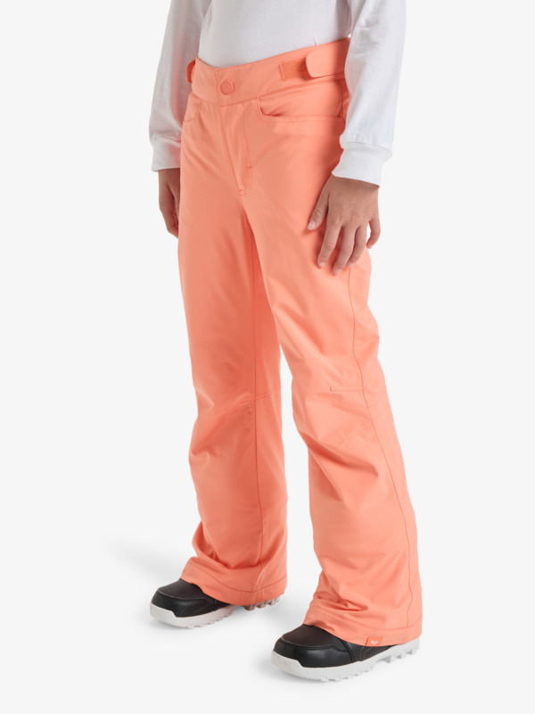 1 Backyard Girl 10K - Technische Snowbroek voor Meisjes 8-16 Orange ERGTP03059 Roxy