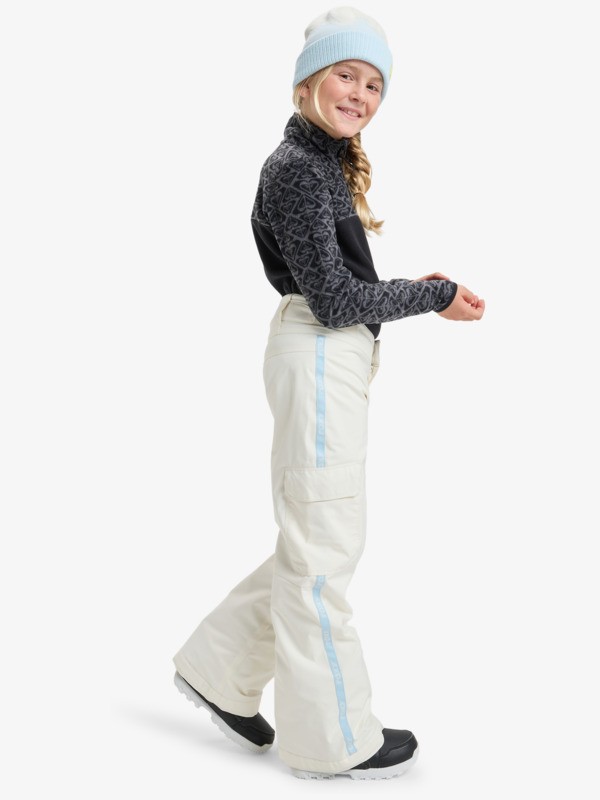 3 Banky Ice Girl - Pantalon de snow technique pour Fille 8-16 ans Blanc ERGTP03060 Roxy