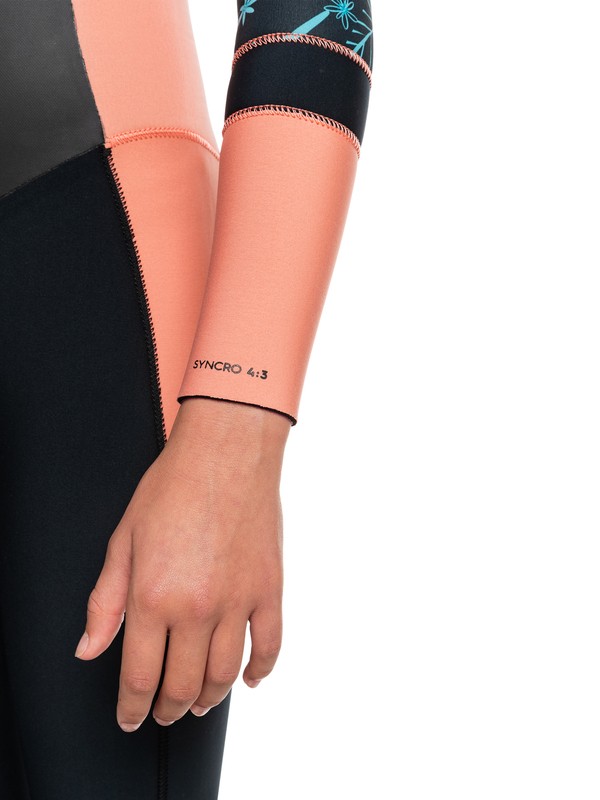 3 4/3mm Syncro - Chest Zip Wetsuit for Girls  ERGW103043 Roxy