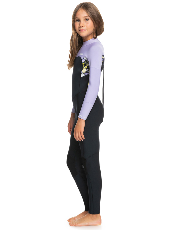 1 4/3mmSwell Series 2022 - Back Zip Wetsuit for Girls 8-16 Black ERGW103057 Roxy