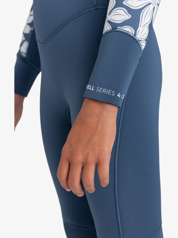 3 4/3mm Swell Series - Wetsuit met een Borstrits voor Meisjes Blue ERGW103058 Roxy