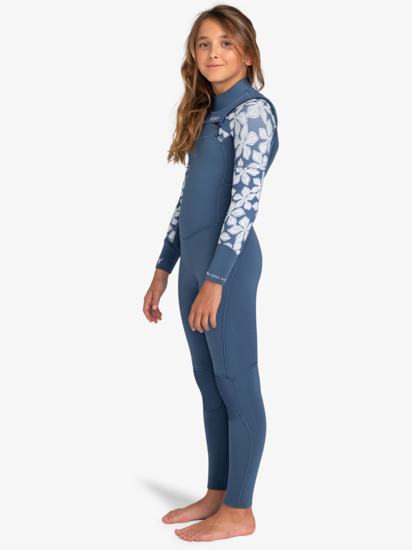 7 5/4/3mm Swell Series - Chest Zip Wetsuit for Girls Blue ERGW103059 Roxy