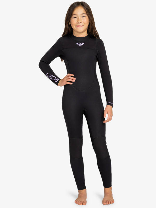 0 5/4mm Prologue - Wetsuit met GBS en een Achterrits voor Meisjes 8-16 Black ERGW103070 Roxy