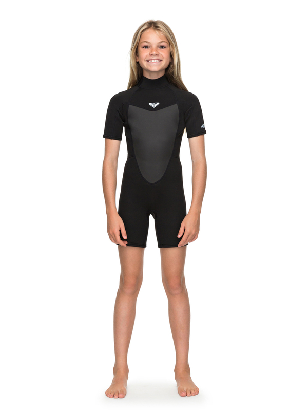 0 2/2mm Prologue - Springsuit manches courtes back zip pour Fille 8-16 ans Noir ERGW503008 Roxy