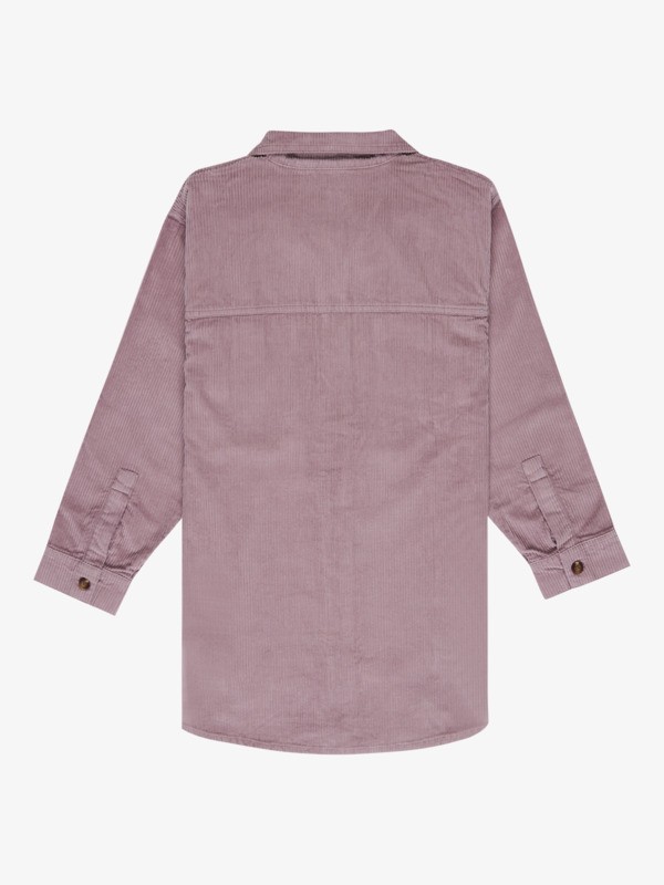 1 Mint Sea - Vestido mini com colarinho com botões para raparigas 4-16 Roxo ERGWD03269 Roxy