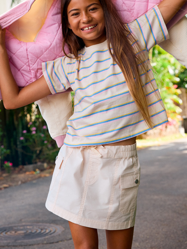 0 Glassy Horizon - Mini Skirt for Girls 4 - 16 Beige ERGWK03025 Roxy