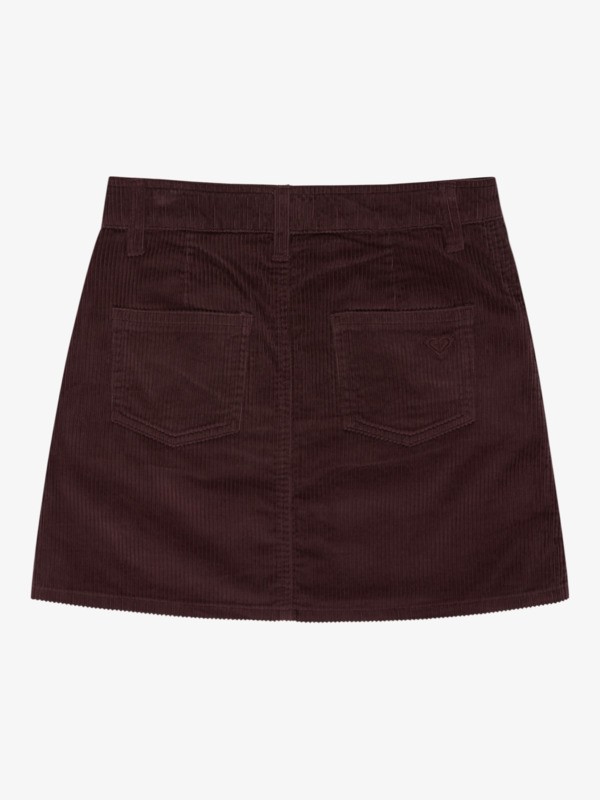 3 Rainfall - Mini Length Corduroy Skirt for Girls 4-16 Red ERGWK03028 Roxy
