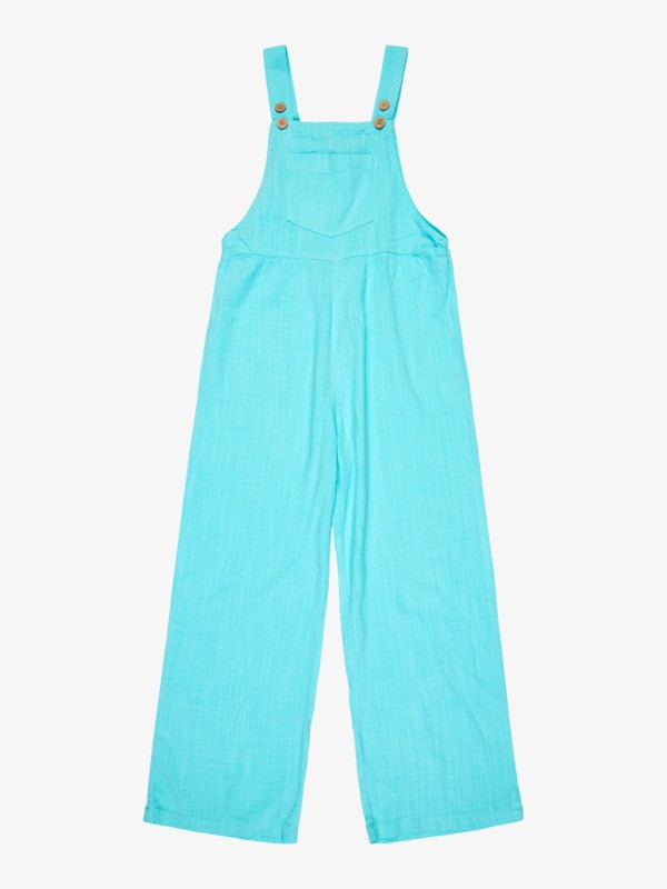 0 Ocean Glow - Wide Leg Jumpsuit for Girls 4-16 Blue ERGWO03012 Roxy