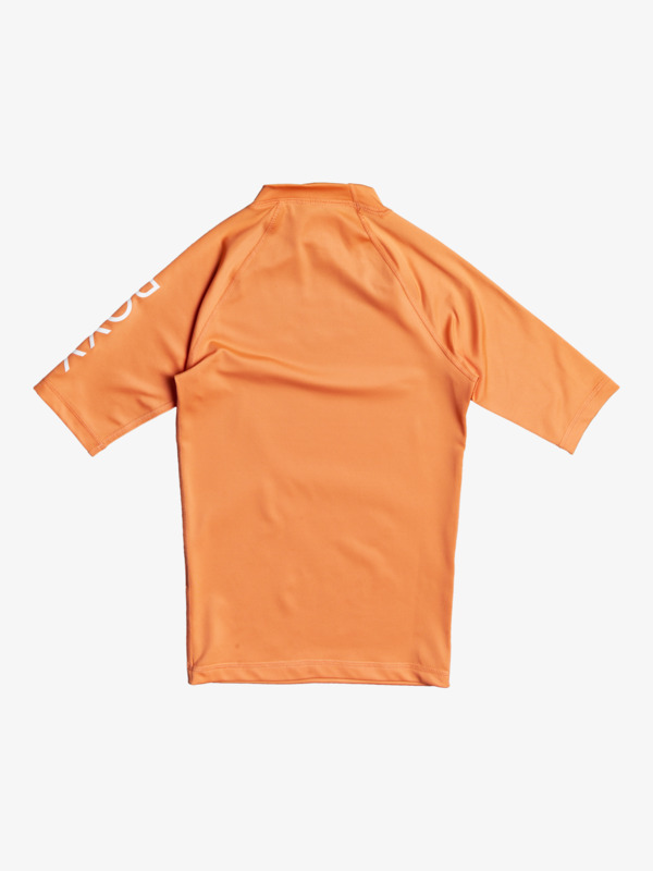 1 Whole Hearted - Short Sleeve Rash Vest for Girls 8-16 Orange ERGWR03206 Roxy