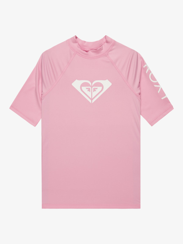 0 Wholehearted - Kurzärmliger Rashguard für Mädchen 6-16 Rosa ERGWR03283 Roxy