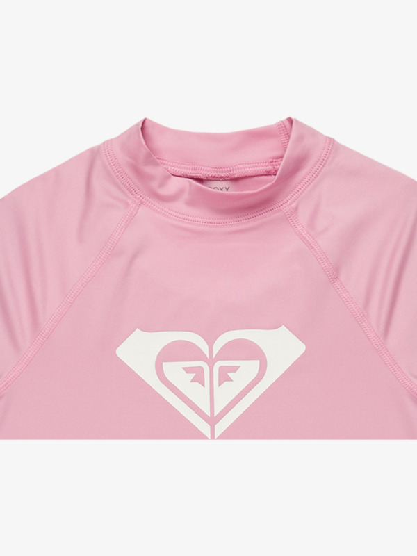 2 Whole Hearted - Long Sleeve UPF 50 Rash Vest for Girls 6-16 Pink ERGWR03286 Roxy