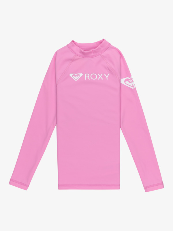 0 Girl Heater - Long Sleeves UPF 50 Surf T-Shirt for Girls 6 - 16 Pink ERGWR03446 Roxy