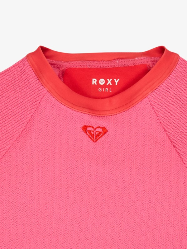 2 Aruba - Short Sleeve Rash Vest Set for Girls 6-16 Pink ERGWR03487 Roxy